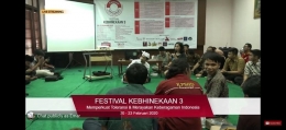 ket : semua sesi Talkshow di Festival Kebhinekaan di live streaming via Jawapos