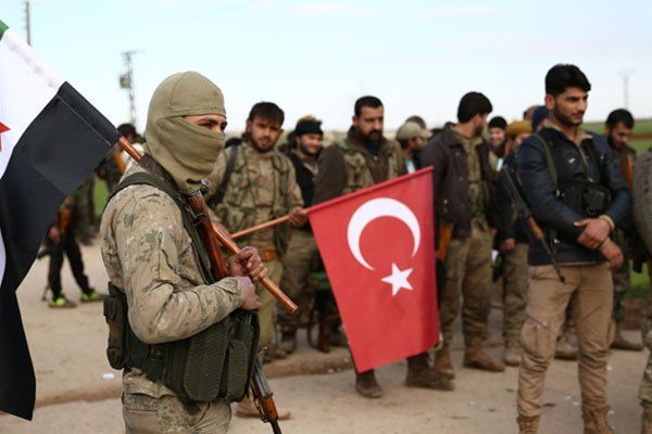 Pasukan pemberontak dukungan Turki kuasai kota Saraqib. gambar : syriahr.com via SHOR