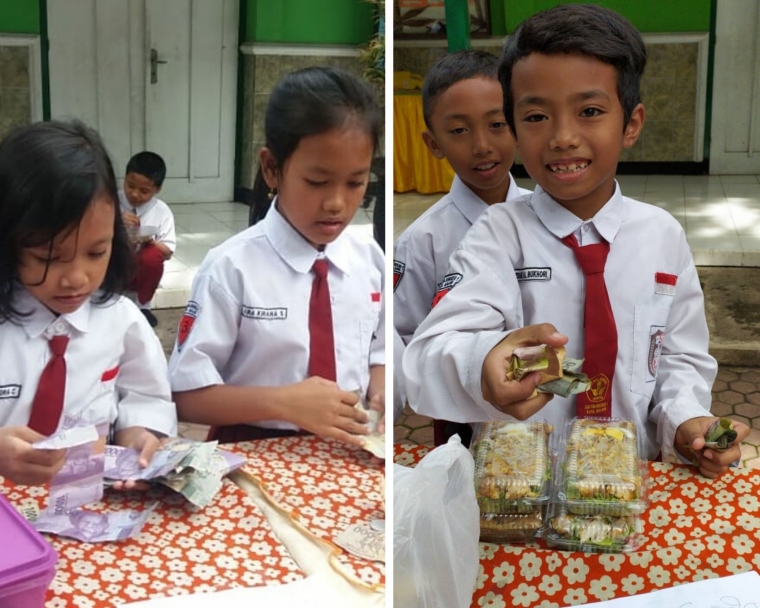  Pasar  Pangan Lokal  Bernutrisi di Sekolah Upaya 