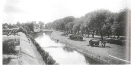 kanal yang mengelilingi benteng vredeburg (dok. KITLV Leiden)