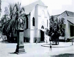 ngejaman dan Gereja Margo Mulyo di masa lalu (dok. pinterest)