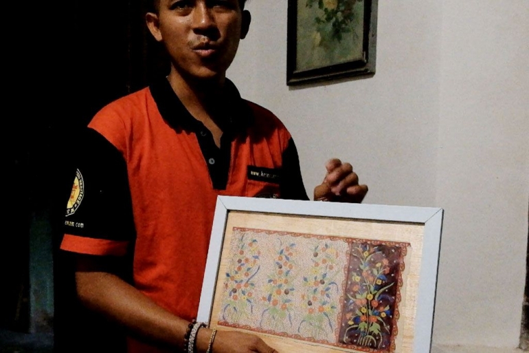 Gambar motif batik Lasem berusia sekitar 150 tahun yang butuh penelitian lebih lanjut (Dokumentasi pribadi)