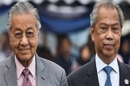 Mahathir Mohammad dan Muhyiddin Yasin/Sumber: theworldnews.net