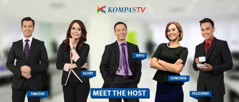 Presenter Kompas TV (sumber gambar: laman Facebook Kompas TV)