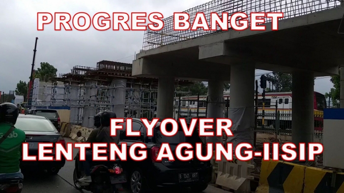 Flyover Perlintasan Commuterline Lenteng Agung-Kampus IISIP, Jakarta Selatan. Foto: isson khairul