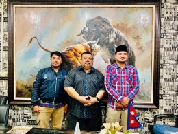 Tim Nepalisme bertemu dengan Konsulat Jenderal Kehormatan Nepal untuk Indonesia, Bally Saputra Datuk Janosati  | Dok. pribadi