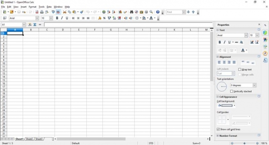 OpenOffice Calc yang berfungsi layaknya MS Excel - dokpri