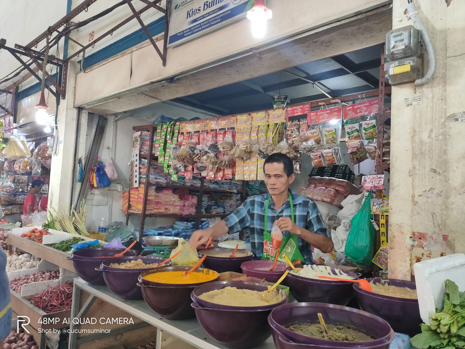 Penjual bumbu halus andalan. | Dokumentasi Pribadi