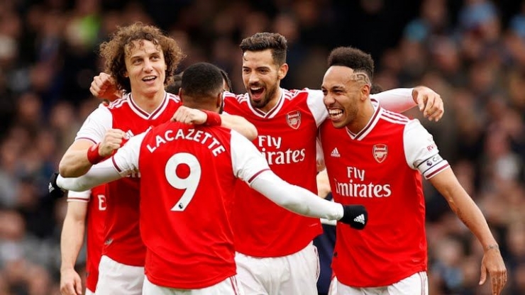 Arsenal menang 1-0 berkat gol Lacazette. | Reuters.com