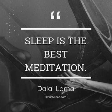Apakah tidur merupakan salah satu cara meditasi? (Sumber: quoteload.com)