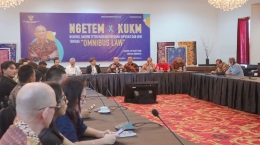 NgetemxKUKM, Sebuah Forum Diskusi yang Membahas Omnibus Law bersama Kementeerian Koperadi dan UKM RI (dokpri)