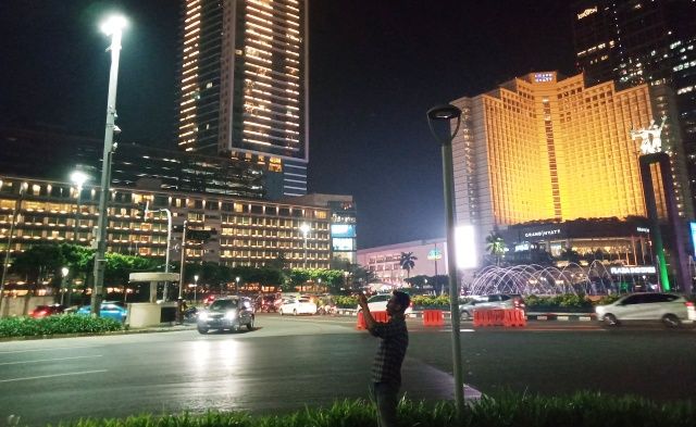 Kawasan Bundaran HI Jakarta di Malam Hari, Dipetik Akhir 2019, sebagai Ilustrasi (Dokpri)