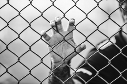 man holding chain-link fence (Photo by Milad B. Fakurian on Unsplash)
