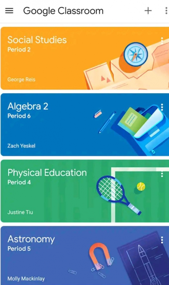 contoh Salah satu Aplikasi Grub pembelajaran online