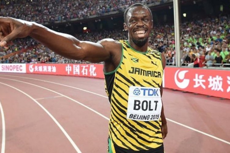 Usain Bolt, sumber foto: AFP/FRANCK FIFE dipublikasikan kompas.com
