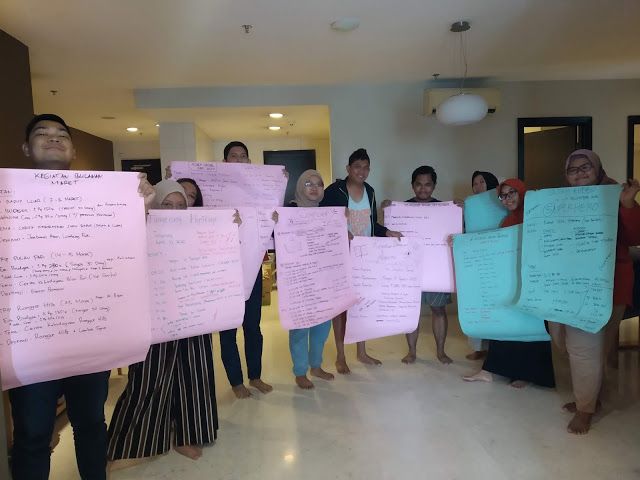 Menyusun proker (sumber: Dok. Pribadi)