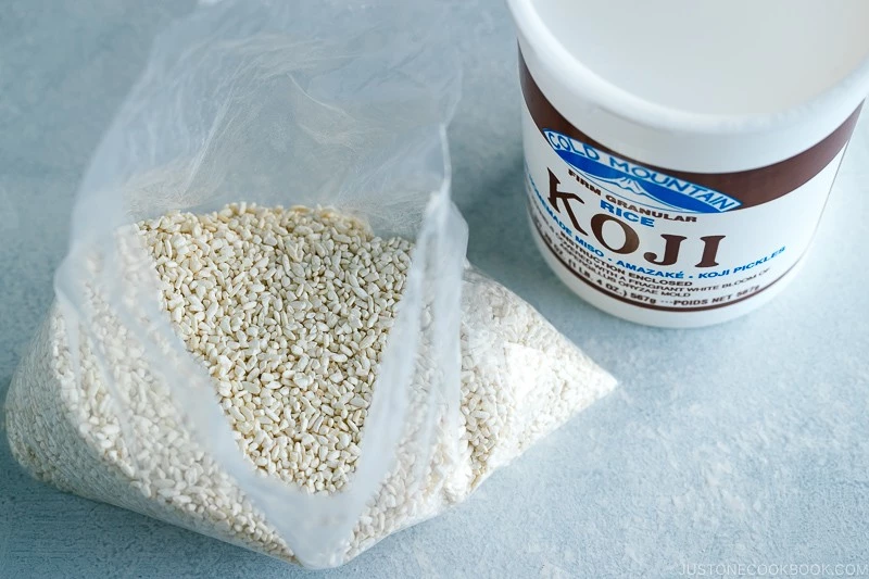 Koji bahan ahan utama Amazake. Photo: justonecookbook
