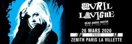 Poster promosi konser Avril Lavigne di Paris, Prancis. Batal (le-zenith.com)