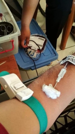 Foto diambil Saat melakukan donor darah di PMI Kupang akhir tahun 2018. Dokumentasi pribadi