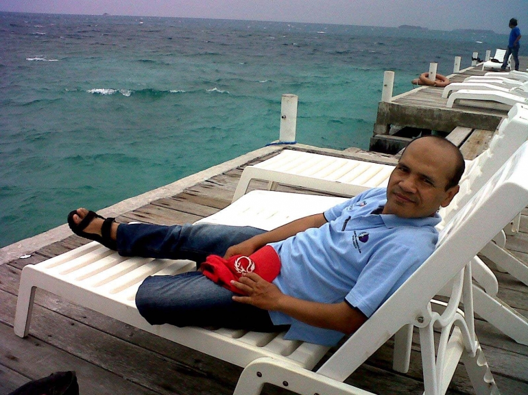 Pantai Pulau Pantara enak untuk bersantai. | dokpri
