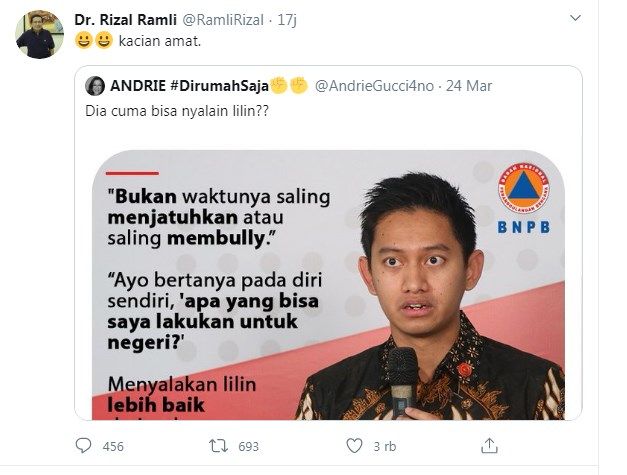 sumber gambar: akun twitter Rizal Ramli