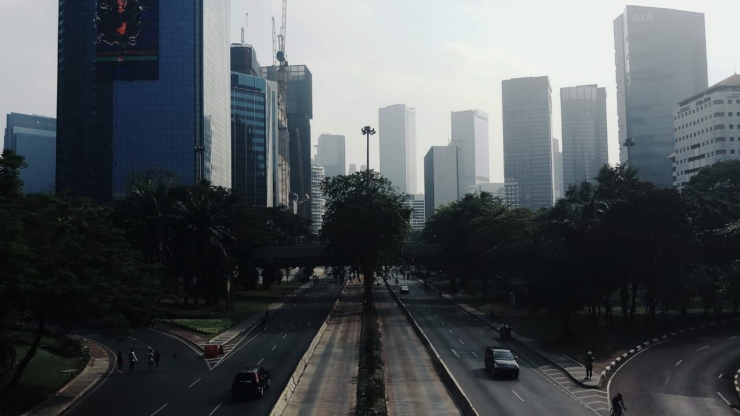 Jakarta yang lengang (dokumentasi pribadi)