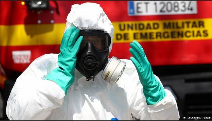 4.365 orang di Spanyol tewas akibat Virus Corona I Gambar : Reuters - S.Perez