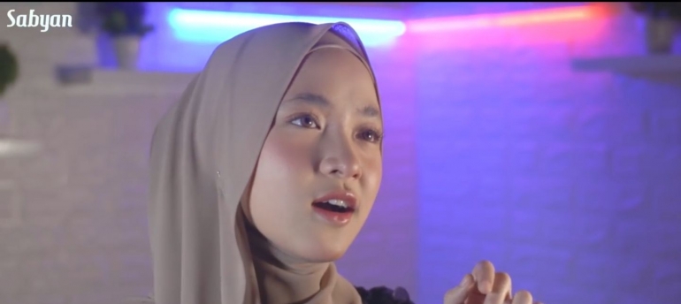 Tangkapan Layar Youtube Sabyan  Aisyah - Sabyan (Cover)