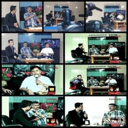 Foto Pribadi: Andrian Habibi saat menjadi narasumber Padang TV