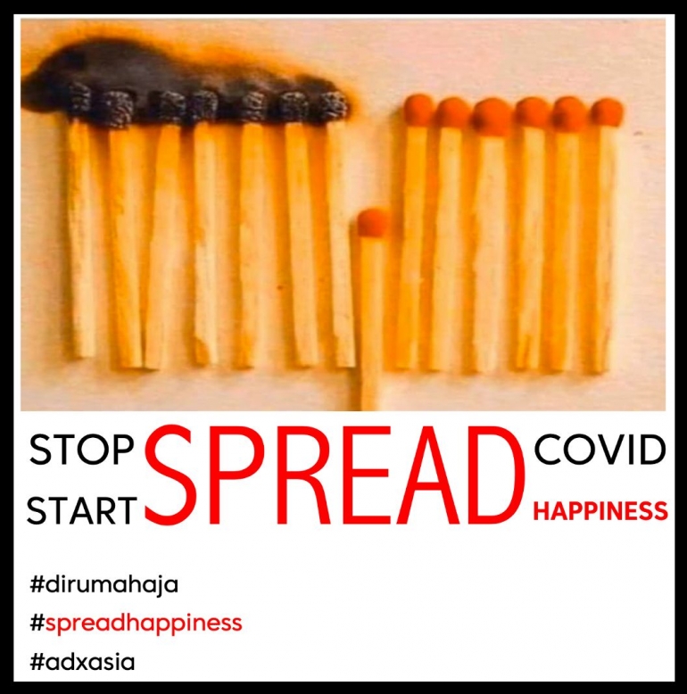 Stop Spread Covid. Start Spread Happiness.| Ilustrasi: news18.com