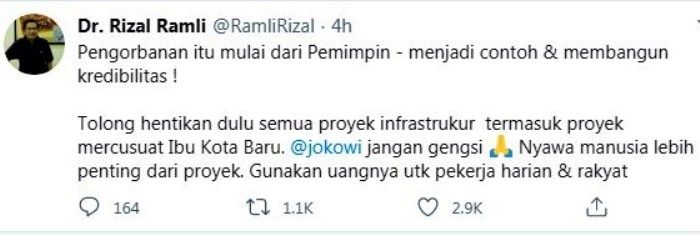 Sumber gambar: akun Twitter Rizal Ramli.