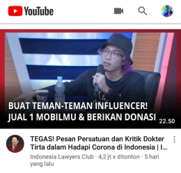 Konten dari ILC. | Screenshot/Youtube