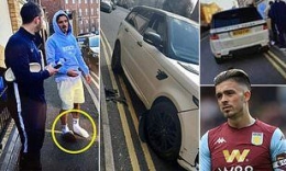 Inside kecelakaan yang melibatkan pesepakbola Aston Villa, Jack Grealish. (Foto: The Sun)
