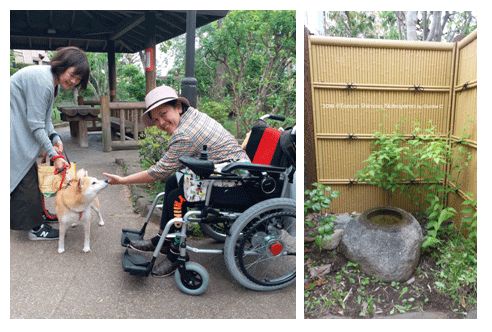 Dokumentasi pribadi | Si anjing Akita bersama tuannya, baru saja minum di gentomg dengan air segar untuk si Akita