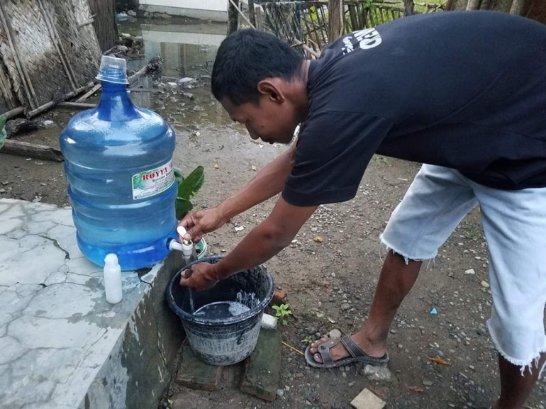 Masyarakat menyediakan tempat CTPS Dok.pri