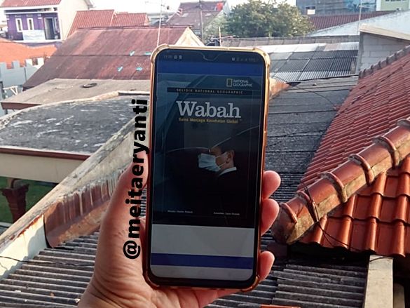 tampilan buku Wabah di iPusnas (dokumentasi pribadi)