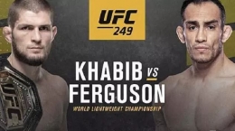 Laga Akbar UFC 249 Khabib Nurmagomedov vs Tony Ferguson Resmi Ditunda I Gambar : UFC