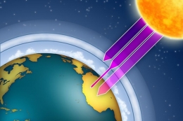 Ilustrasi lapisan ozon (shutterstock.com) Via Kompas.com