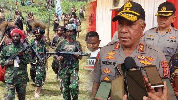 Kapolda Papua Irjen Paulus Waterpauw (Kanan) bicara terkait 4 anggota KKB tewas setelah 2 hari baku tembak lawan TNI-Polri--tribunnews.com