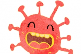 ilustrasi virus Corona untuk anak-anak, diambil dari buku #COVIBOOK karya Manuela Molina
