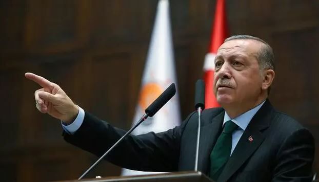 Presiden Turki Recep Tayyip Erdogan, Foto : (Yasin Bulbul / Pool via AP)