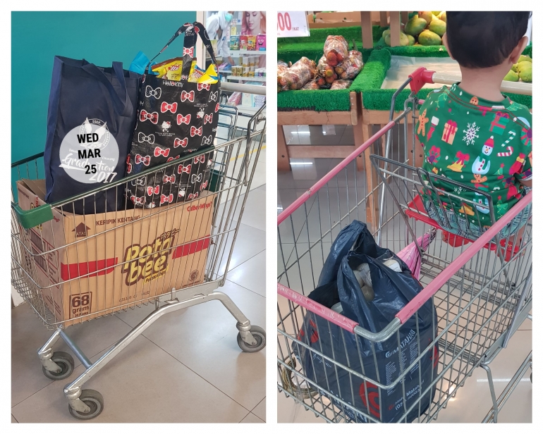 Re-use kantong plastik yang ada (Dok. Pribadi)