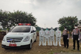 Polda Metro Jaya membentuk tim khusus beranggotakan 60 personel untuk mengawal proses pemakaman jenazah terpapar virus corona atau COVID-19 di wilayah hukum Polda Metro Jaya. ANTARA/HO-Polda Metro Jaya