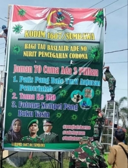Dokpri | sosialisai penanganan Corona di Sumbawa, NTB