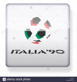 Logo Piala Dunia 1990 (Alamy.com)