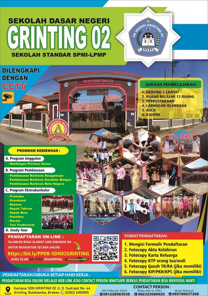 Cegah Covid 19 Sdn Grinting 02 Buka Pendaftaran Siswa Baru