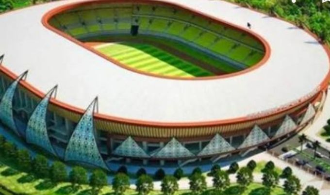 Stadion Papua Bangkit yabg akan dipergunsksn pada PON 2020 (bolaspot.com)