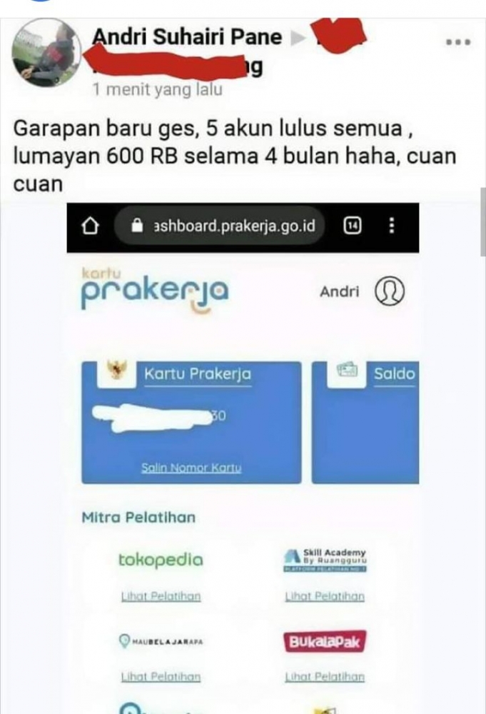 Kartu Prakerja Membuka Aib Mental Kita Halaman All Kompasiana Com