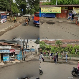 Foto di atas menunjukkan kondisi trotoar di salah satu stasiun teramai di Jakarta, yaitu stasiun Manggarai (foto saat sebelum Covid