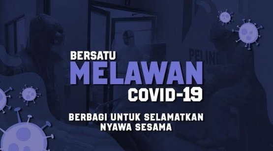 Bersama-sama melawan pandemi virus corona (sumber:kitabisa. com)